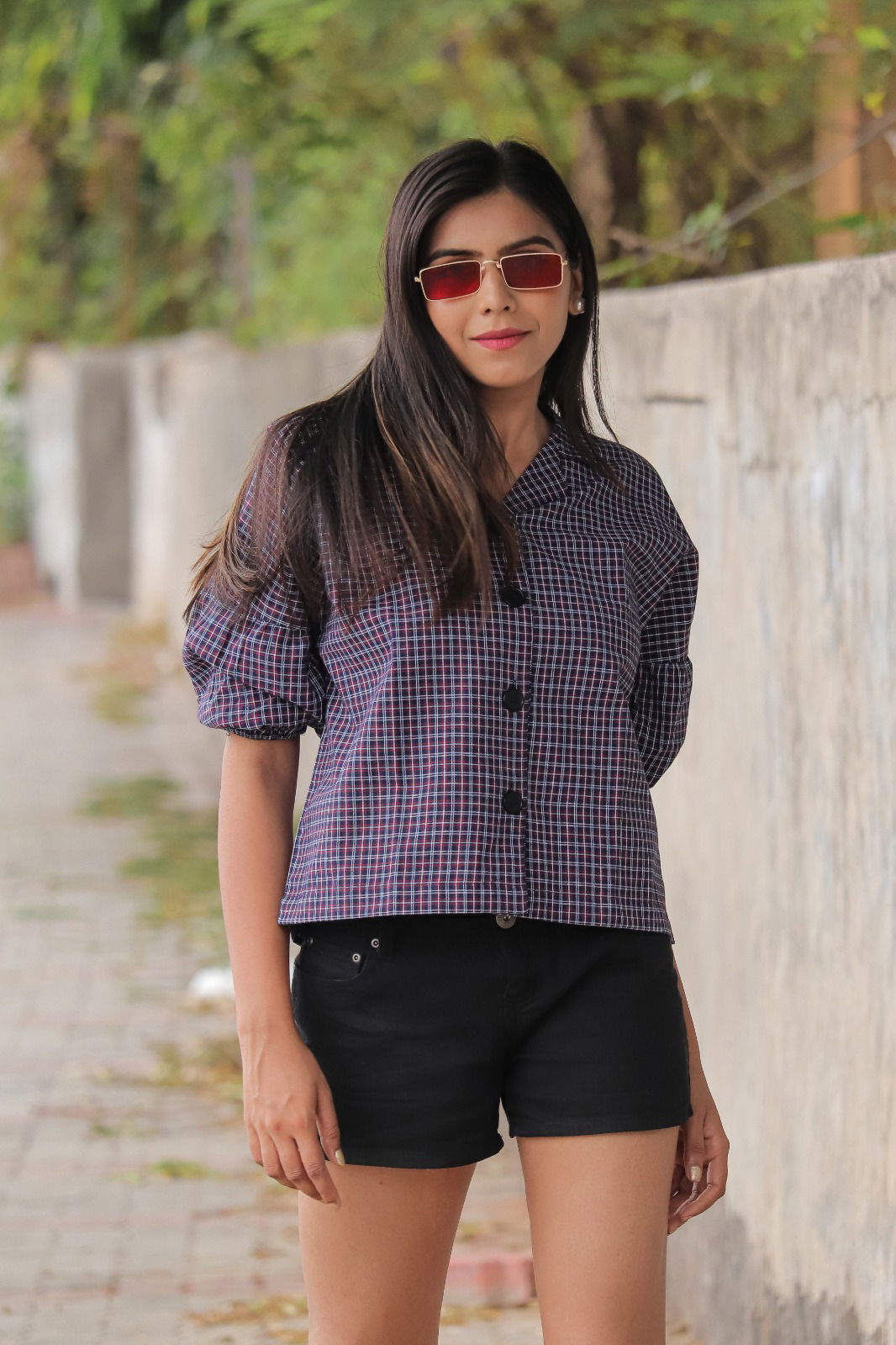 Aakruti Vol 42 Checkered Printed Shirt Western Catalog
